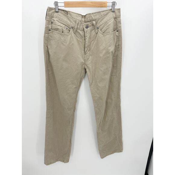 Levi's 514 Straight Fit Washed Soft Twill Brown Khaki Jeans Men's Size 34 x 34 - Picture 1 of 12